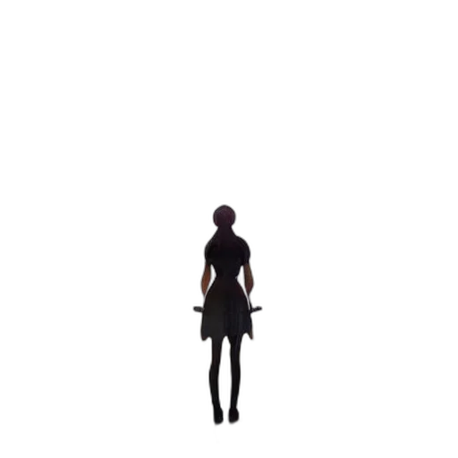 dress, robot, staff, creature transparent PNG cut-out