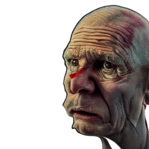 face, mask, staff, photorealistic transparent PNG cut-out