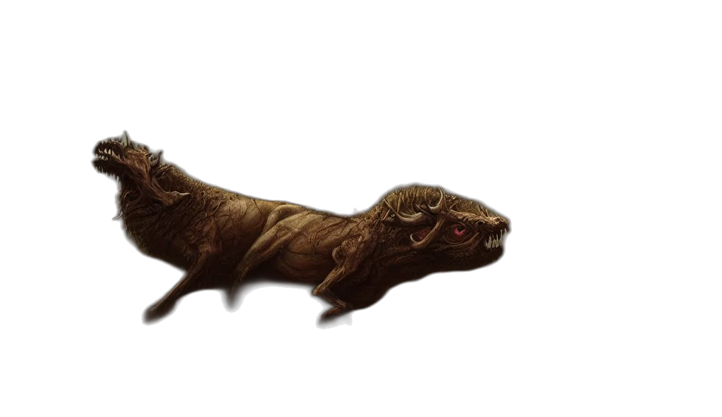 dragon, creature, animal, staff transparent PNG cut-out
