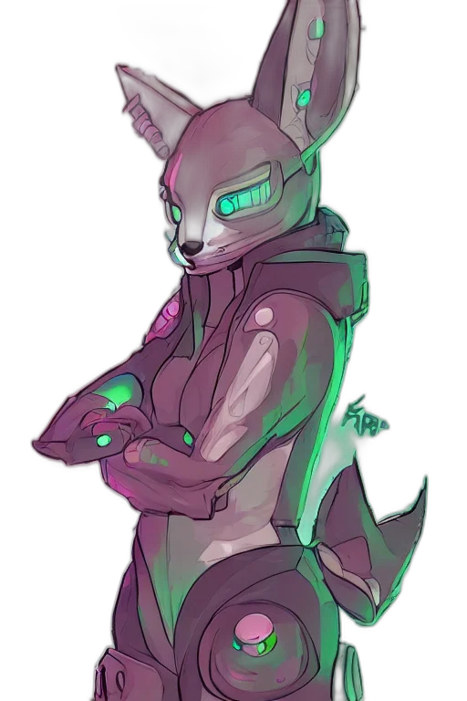 creature, staff, robot, jacket transparent PNG cut-out