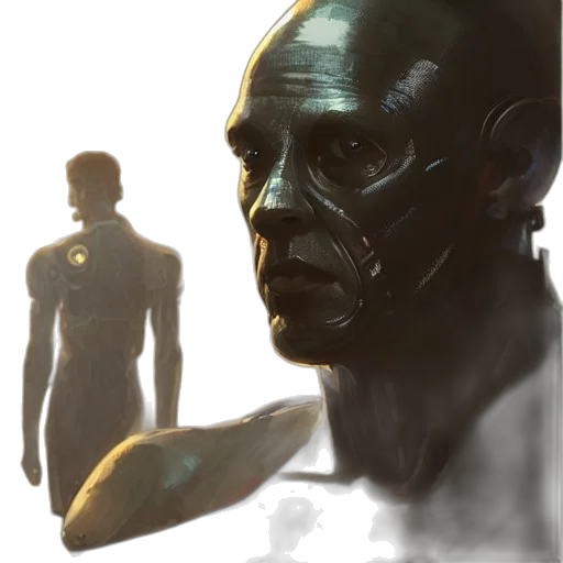 robot, mask, face, creature transparent PNG cut-out
