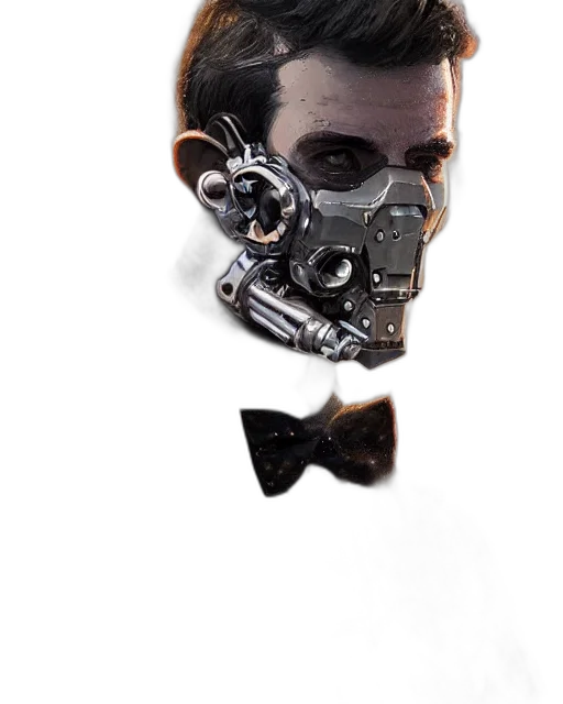 mask, robot, face, creature transparent PNG cut-out