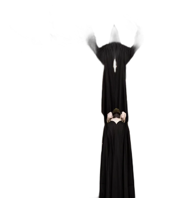dress, crown, jewelry, staff transparent PNG cut-out