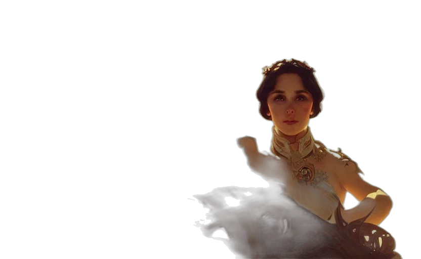 dress, crown, jewelry, face transparent PNG cut-out