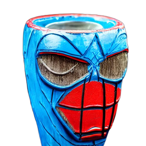 mask, bottle, face, comic book art transparent PNG cut-out