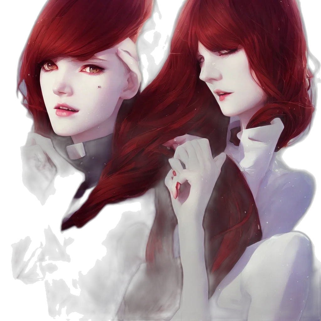 face, jacket, fantasy art, photorealistic transparent PNG cut-out
