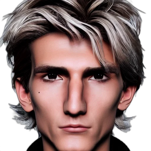 face, hair, mask, photorealistic transparent PNG cut-out