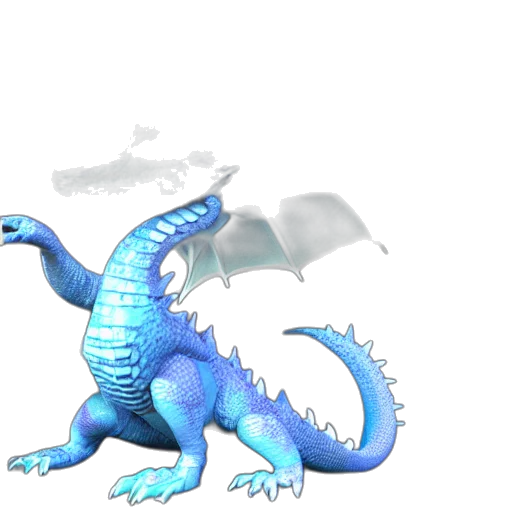 dragon, creature, animal, staff transparent PNG cut-out