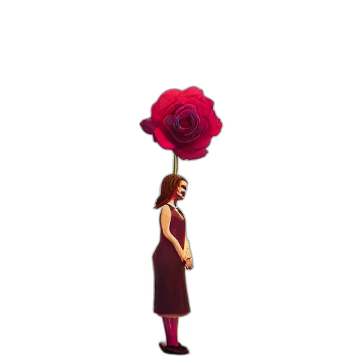 dress, flower, umbrella, crown transparent PNG cut-out