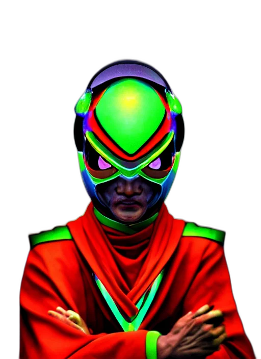 mask, robot, face, jacket transparent PNG cut-out