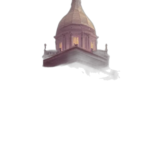 building, crown, hat, staff transparent PNG cut-out