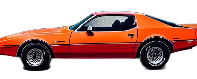 car, photorealistic, red, single transparent PNG cut-out