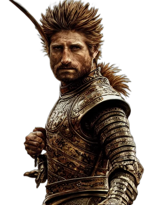 dragon, face, hair, staff transparent PNG cut-out