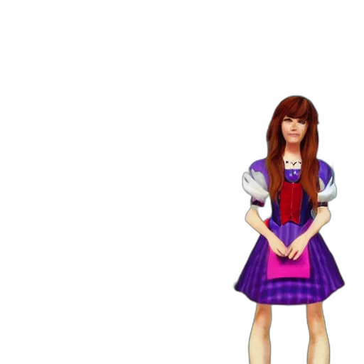 dress, pixel art, 3d render, anime transparent PNG cut-out