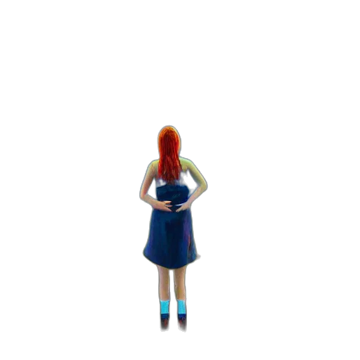 dress, bottle, robot, staff transparent PNG cut-out