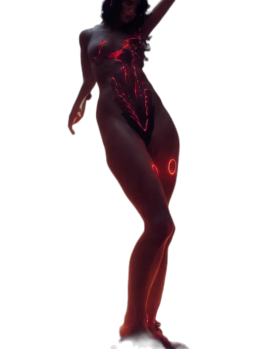 dress, creature, staff, concept art transparent PNG cut-out