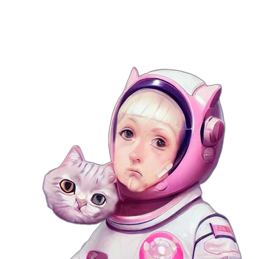 robot, cartoon, anime, vaporwave transparent PNG cut-out