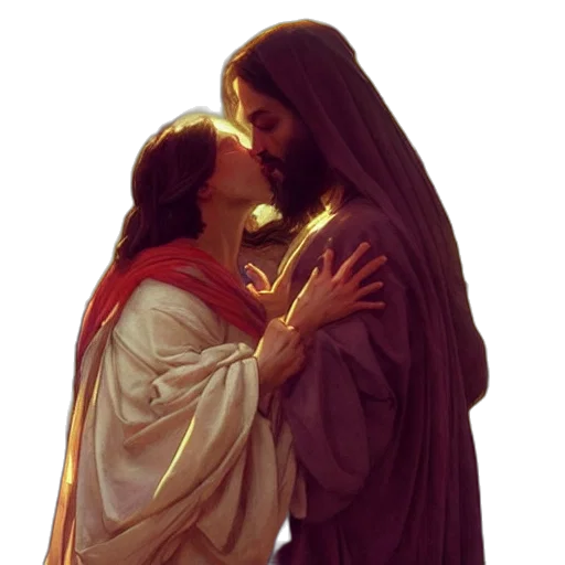 photorealistic, concept art, pixel art, jesus transparent PNG cut-out