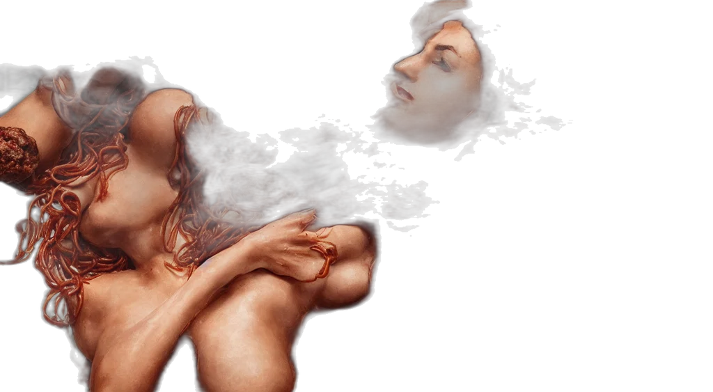 mask, face, concept art, photorealistic transparent PNG cut-out