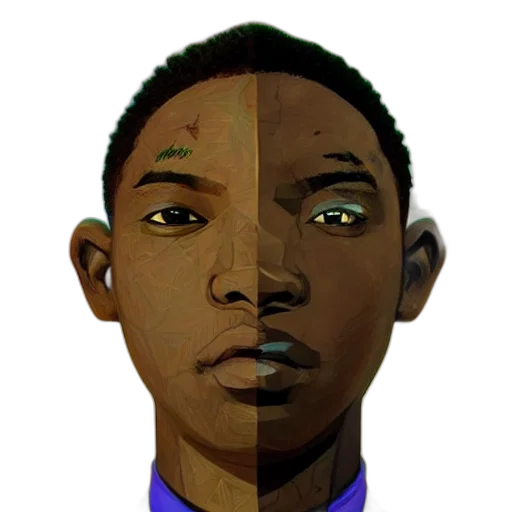 face, mask, pixel art, concept art transparent PNG cut-out