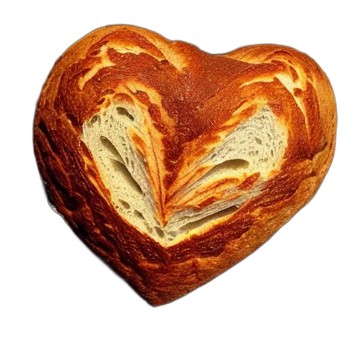 food, crown, photorealistic, heart transparent PNG cut-out