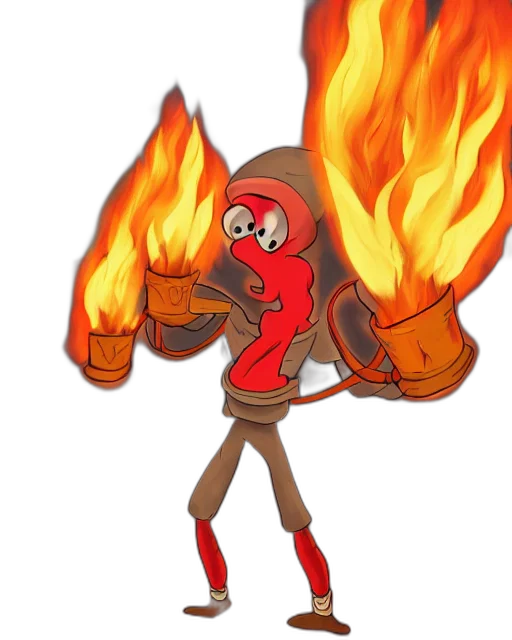 jacket, staff, mask, weapon transparent PNG cut-out