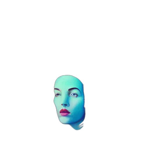 mask, face, robot, creature transparent PNG cut-out