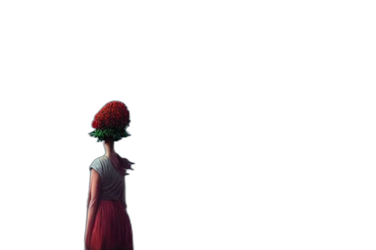 dress, hat, crown, creature transparent PNG cut-out