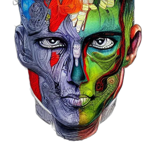 mask, face, crown, robot transparent PNG cut-out