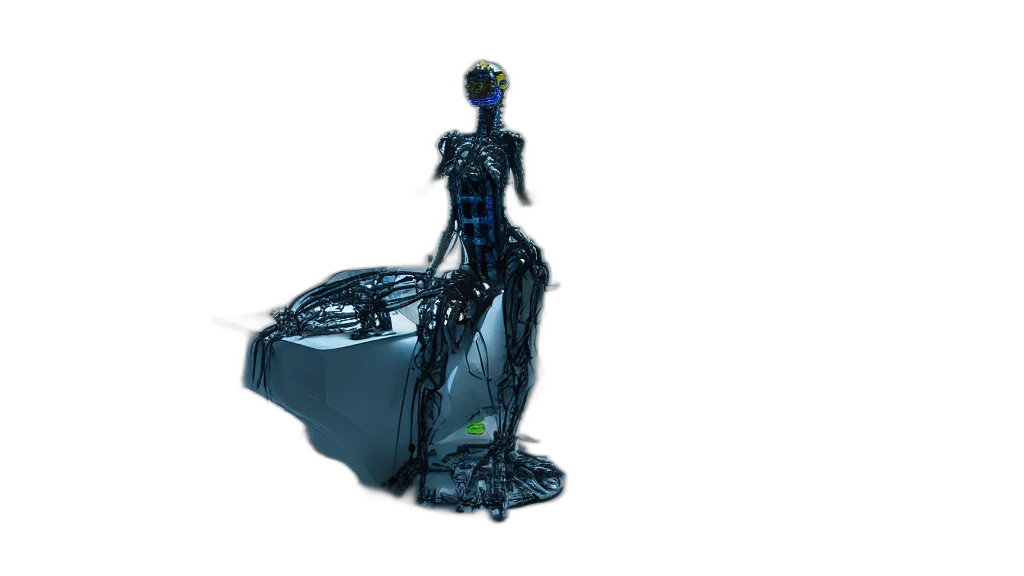 robot, dress, jewelry, crown transparent PNG cut-out