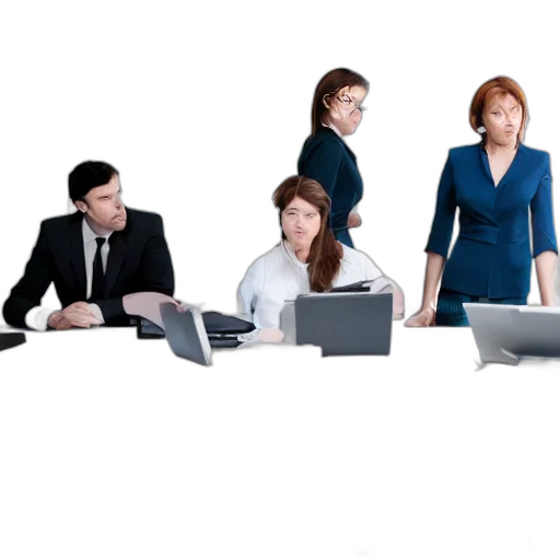 staff, stock, photo, bored transparent PNG cut-out
