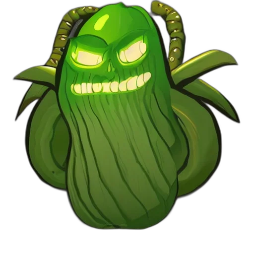 creature, crown, mask, staff transparent PNG cut-out