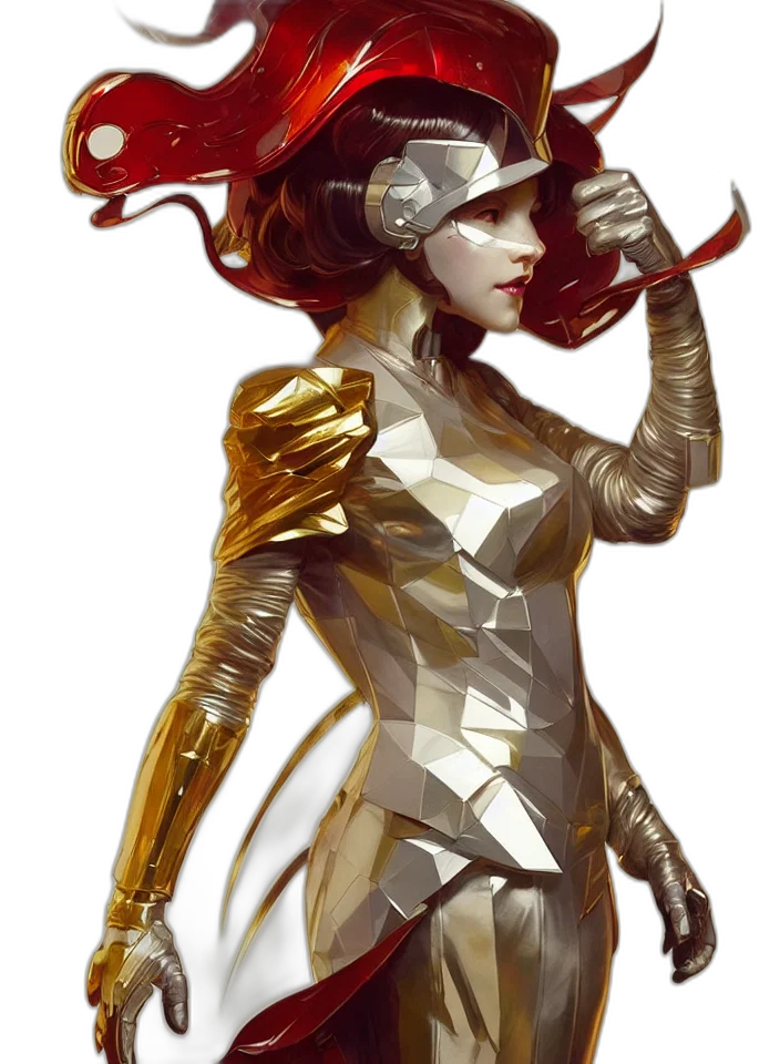 robot, concept art, fantasy art, comic book art transparent PNG cut-out