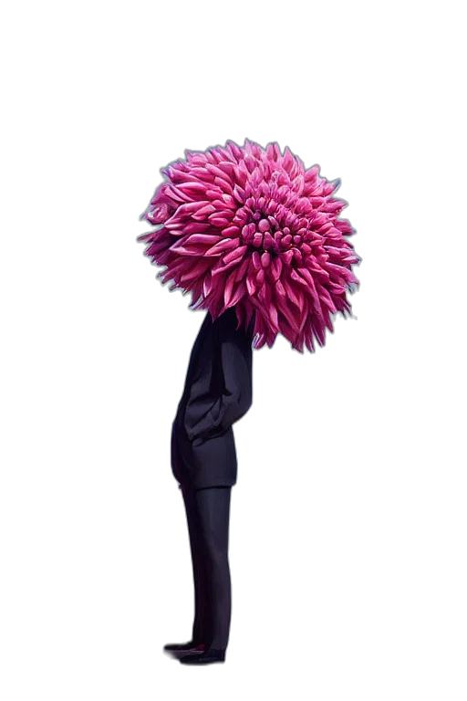 staff, flower, umbrella, hat transparent PNG cut-out