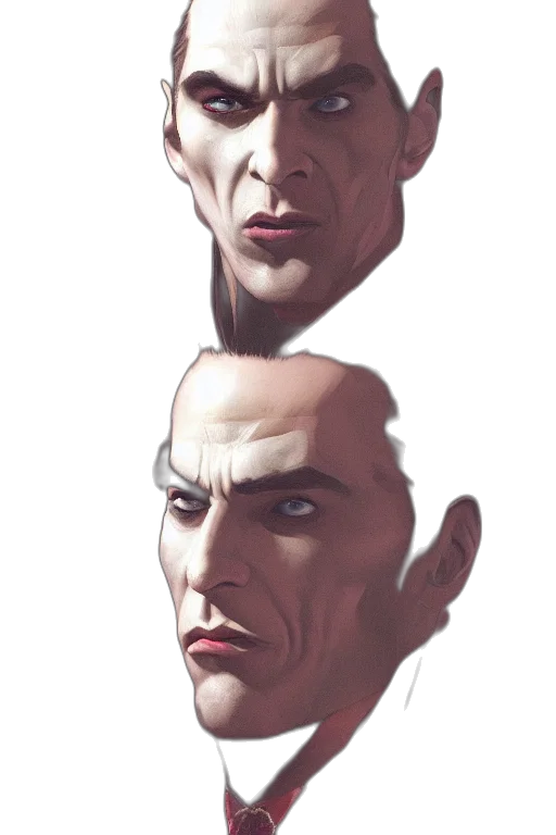 face, mask, creature, concept art transparent PNG cut-out