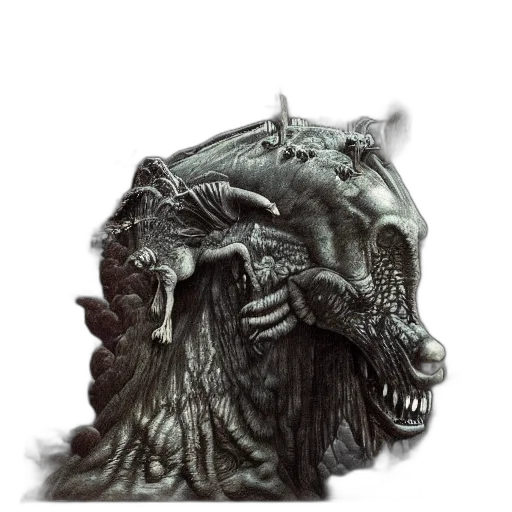 dragon, creature, mask, face transparent PNG cut-out