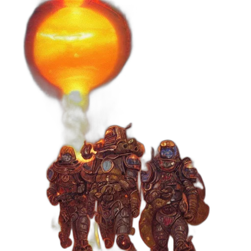robot, staff, weapon, creature transparent PNG cut-out