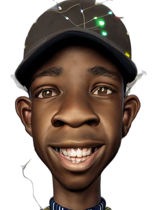 face, hat, photorealistic, cartoon transparent PNG cut-out