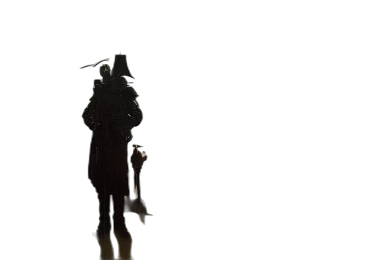 staff, hat, umbrella, sword transparent PNG cut-out