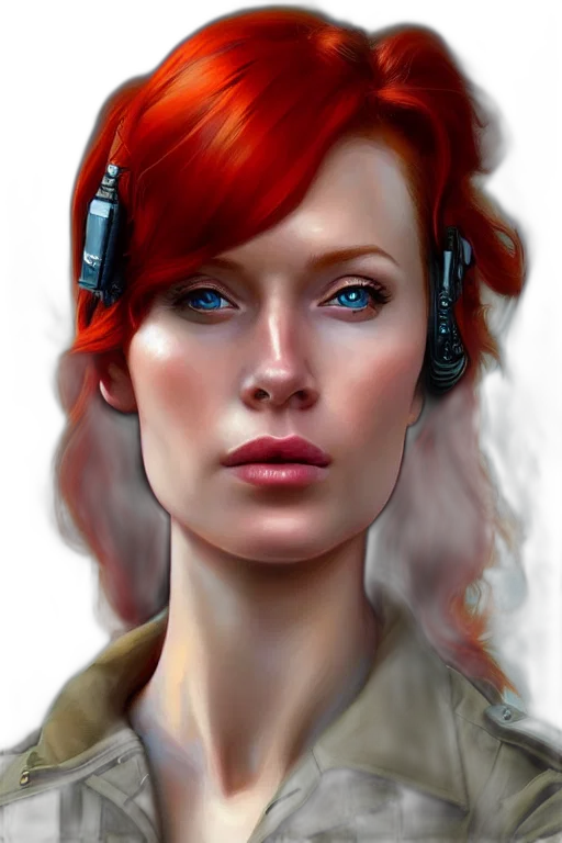 face, staff, robot, photorealistic transparent PNG cut-out