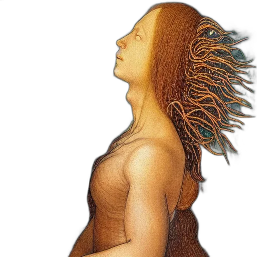 hair, mask, creature, face transparent PNG cut-out