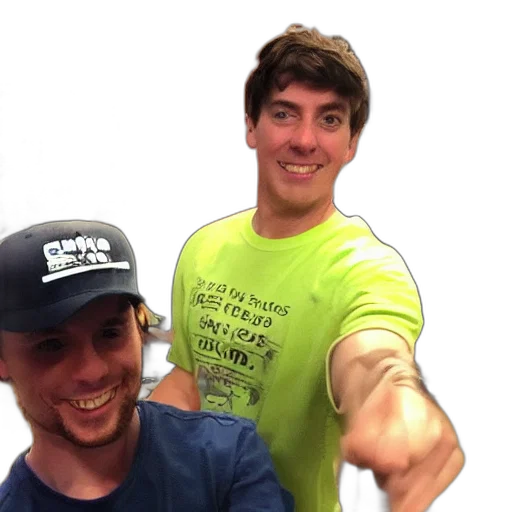staff, hat, mrbeast, buying transparent PNG cut-out