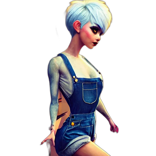 dress, robot, jacket, concept art transparent PNG cut-out