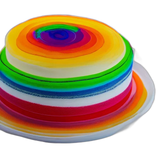 food, hat, 3d render, colorful transparent PNG cut-out