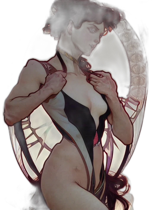 creature, robot, dress, concept art transparent PNG cut-out