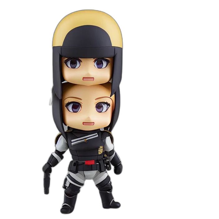 3d render, cyberpunk, concept art, commander transparent PNG cut-out