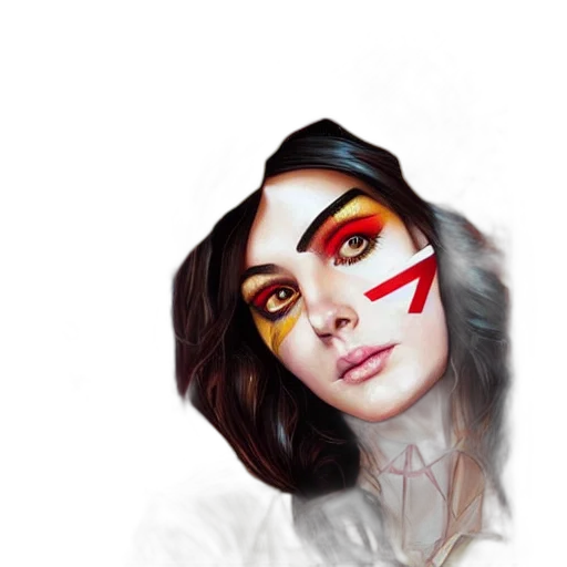 mask, face, fantasy art, photorealistic transparent PNG cut-out