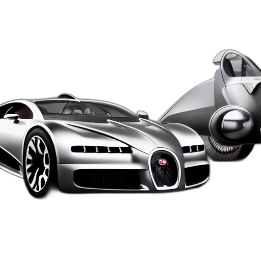 car, concept art, 3d render, photorealistic transparent PNG cut-out