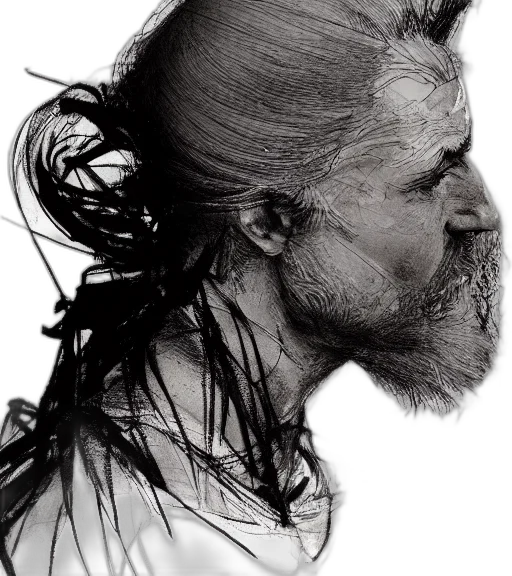 hair, face, mask, creature transparent PNG cut-out
