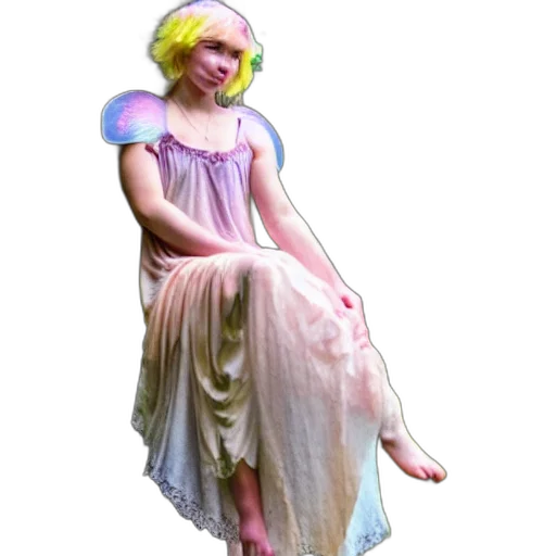 dress, creature, staff, concept art transparent PNG cut-out